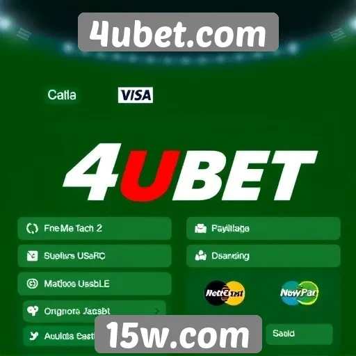 Métodos de pagamento disponíveis no 4ubet.com
