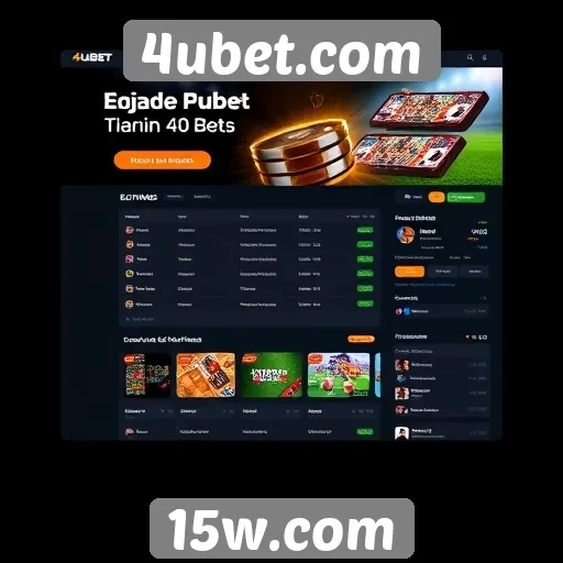 Avaliação da interface de usuário do 4ubet.com